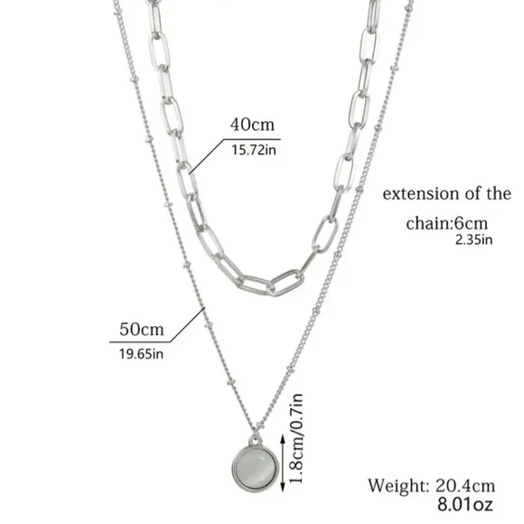 Layered Round Necklace - Picture 5 of 5